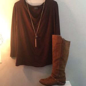Brown blouse